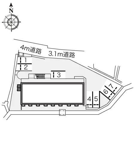 ★手数料０円★枚方市渚元町　月極駐車場（LP）